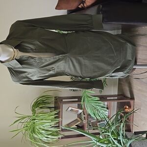 Brand New BeBe Army Green Shirt Dress